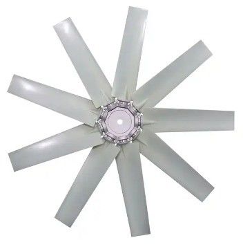 4-10 Klingen Kunststoff-Achsabflussventilator für 120/220/380/440/680v Spannung Kühlturm
