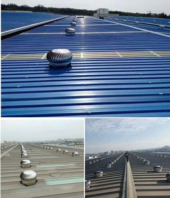 SS304 Energieeinsparungsventilator Dachkugelventilator für Industriedach ohne Stromauspuff