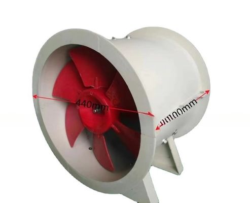 FRP-Blattmaterial Achsventilator für Explosionssichere Lüftung im Labor 1.5kw Motor